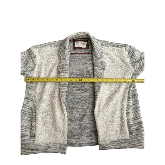 Saturday Sunday Anthropologie Moelleux Open Front Jacket Sweater Sherpa Size M - Picture 6 of 7